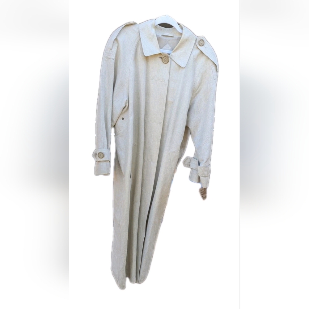 Towne By London Fog Vintage (80s) Beige Trenchcoat 12 Regular